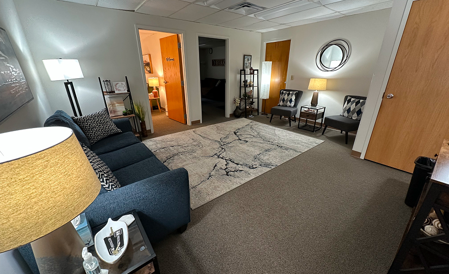 Trauma-informed therapy office in North Indianapolis providing a safe welcoming space for anxiety trauma and relational healing